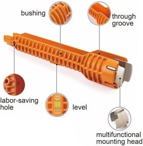 img 3 attached to Сантехника для установки смесителя и раковины: гаечный ключ для ремонта и установки сантехники - унитаза, раковины, ванны, кухни и многого другого.