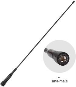 img 2 attached to Radioddity RD-332: High Gain VHF/UHF 📻 Dual Band Handheld Radio Antenna - SMA-Male 136-174/400-470MHz