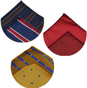img 1 attached to GOADAFOO Burgundy Handkerchiefs Kerchief Accessories
