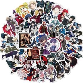 img 4 attached to 🎩 Black Butler Anime Stickers Pack: 50-Pcs Bumper Decals for Cars, Motorcycles, Laptops & More - Waterproof Sunlight-Proof Design