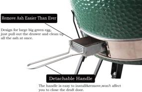 img 2 attached to 🔥 Convenient Stainless Steel Ash Tool & Slid Out Drawer for Big Green Egg – Effortless Ash Cleaning and Replacement Parts