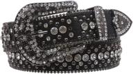 stunning rhinestone metal 💎 circle studded leather women's belts logo