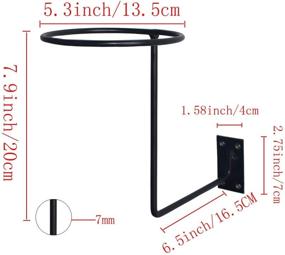 img 1 attached to 🔥 Максимизируйте пространство и выставляйте свою экипировку с помощью держателя шлемов для мотоцикла и вешалки для курток CHCYCLE (3)