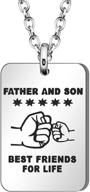 maxforever father & son gift: unbreakable bond necklace for father and son on special occasions logo