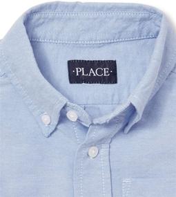 img 2 attached to 👔 The Children's Place Boys Short Sleeve Oxford Shirt: Stylish and Comfortable Apparel for Young Gentlemen