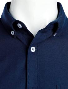 img 2 attached to ZEROYAA Casual Sleeve Button Oxford Shirts for Men: Stylish & Comfortable Clothing