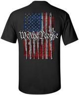 коллекция защиты свободы, американская футболка, черная, большая логотип
