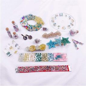 img 1 attached to 🎨 200g Multicolor Crushed Glass for Resin Crafts - Chunky Glitter, Irregular Gold and Silver Metallic Chips, Broken Glass Pieces for Crafts, Nail Art, Painting, Geode Coasters
