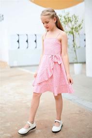 img 2 attached to GORLYA Fishtail Sundress GOR1081 PinkHeart Girls' Clothing