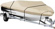 🚤 nexcover waterproof heavy duty boat cover | trailerable runabout boat cover for v-hull, tri-hull, pro-style fishing boat, runabout, bass boat | includes storage bag and tightening straps логотип