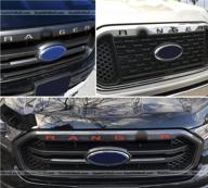 🔴 enhance your ranger 2019-up with sf sales usa red grille/hood letters: durable inserts for a striking look logo
