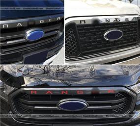 img 1 attached to 🔴 Enhance Your Ranger 2019-Up with SF Sales USA Red Grille/Hood Letters: Durable Inserts for a Striking Look
