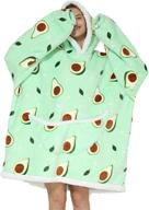 🥑 cozy up with the avocado adult blanket hoodie - the perfect oversized sweatshirt blanket for women, men, and kids логотип