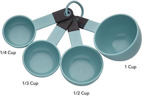 img 3 attached to 🍽️ KitchenAid Classic Measuring Cups, Set of 4: Aqua Sky/Black - Accurate Measurements for Your Culinary Creations