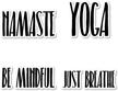 yoga just breathe sticker stickers logo