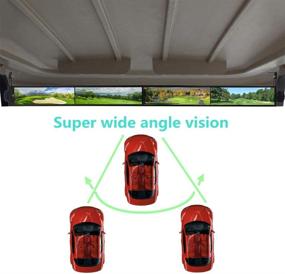 img 3 attached to WLOOD Golf Cart Mirror: Versatile 4 Panel Mirror for EZGO, Club CAR, Yamaha - Rear View Mirror Solution