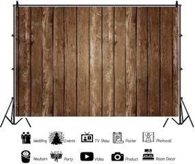 img 1 attached to 📸 Yeele 10x8ft Vintage Brown Wood Wall Backdrop: Perfect for Artistic Portrait Photoshoots, Home Design, and Studio Props