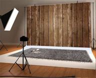 📸 yeele 10x8ft vintage brown wood wall backdrop: perfect for artistic portrait photoshoots, home design, and studio props logo