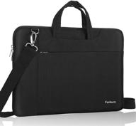 🎒 ferkurn laptop bag sleeve carrying case for 17 17.3 inch computer/notebook - waterproof, protective shoulder bag with handle (black) logo