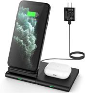 ⚡️ hoidokly wireless charger: 2-in-1 charging stand for samsung watch/buds live, s20/s10/9/8/note 20/10/9, dual charging station for airpods pro/2/iphone 13 pro max/13 mini/13/12/11/xr/xs/x/8 plus - efficient and convenient charging solution logo