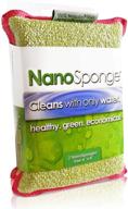 🧽 nano sponge cleaning sponges: jumbo household kitchen and dish sponge – 2 pack, 6 x 4 inches logo