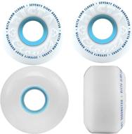 🌥️ ricta wheels clouds white/blue 56mm 78a - high-performance skateboard wheels (set of 4) logo