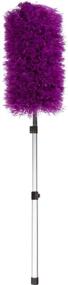 img 2 attached to 🪒 Optimized Telescopic Microfiber Duster - Detachable Dusting Tool with Long Handle - Premium Cleaning Duster - Scratch-Resistant Aluminum Pole - Easy-to-Use and Washable Head (Purple)