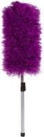 🪒 optimized telescopic microfiber duster - detachable dusting tool with long handle - premium cleaning duster - scratch-resistant aluminum pole - easy-to-use and washable head (purple) logo