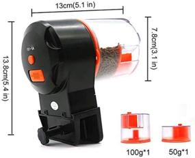 img 3 attached to Lefunpets Automatic Fish Feeder with Dual Food Dispensers - Timer-Based Aquarium Tank Auto Feeder for Enhanced Aquatic Care