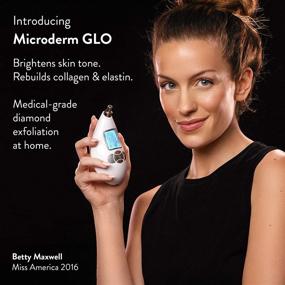 img 3 attached to Машина для микродермабразии Microderm GLO Diamond и инструмент для всасывания - Продвинутый клинический набор для микродермабразии для упругости и тонизированной кожи, система для домашнего лечения и отшелушивания для лица - Добейтесь яркой и чистой кожи.