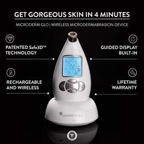 img 1 attached to Microderm GLO Diamond Microdermabrasion Machine and Suction Tool - Advanced Clinical Micro Dermabrasion Kit for Firm and Toned Skin, Home Facial Treatment System & Exfoliator - Achieve Bright and Clear Skin