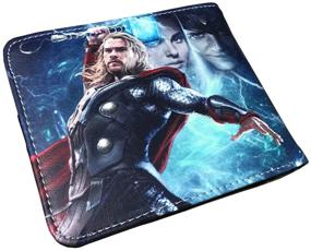 img 3 attached to 🦸 Superhero Thor PVC Bifold Wallet: Unleash Your Inner Hero!