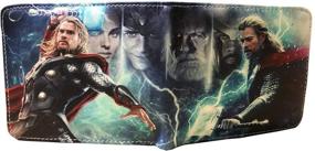 img 1 attached to 🦸 Superhero Thor PVC Bifold Wallet: Unleash Your Inner Hero!