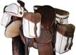 trailmax leather saddlebags premium hardware logo