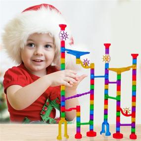 img 3 attached to 🎢 Marble Run Toy Set with Track