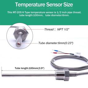 img 3 attached to 🌡️ Twidec Stainless Steel Thermocouple Temperature Controller for Testing, Measuring & Inspecting