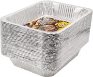 🍽️ ehomea2z aluminum pans disposable half size (30 pack) - multipurpose cooking, roasting, and storing solution for home, catering, and buffet supplies logo