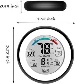 img 1 attached to NANGOALA Цифровой монитор влажности: точный гигрометр 🌡️ термометр для дома, офиса, детской комнаты и теплицы.