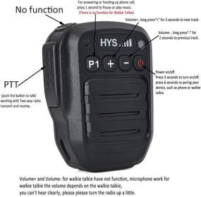 img 2 attached to 📻 HYS Walkie Talkie Wireless Bluetooth Handheld Speaker Mic with Shoulder Microphone - Compatible with BaoFeng UV-5R 5RA 5RB 5RC 5RD 5RE 5REPLUS 3R+ 2-Way Radio Accessories