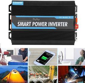 img 3 attached to High-power 2000W Power Inverter with 5000W Peak, USB AC Adapter, Remote Switch for Home Car RV Emergency - 12V to 220V