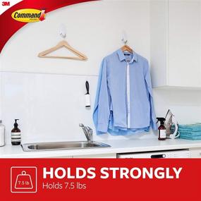 img 2 attached to 👔 Эффективная организация: Командный большой белый вешалка для одежды - упорядочивание хранения вашего гардероба.