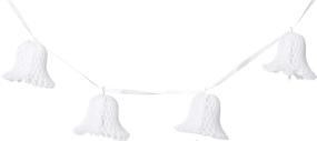 img 1 attached to 🎉 White Tissue Bell Streamer - Party Accessory for Streamers (1 count) (1/Pkg)