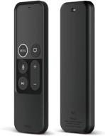 📱 elago r2 slim case for apple tv siri remote 1st gen (black) - sleek & scratch-free silicone, shock absorption, full access logo