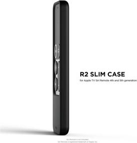 img 3 attached to 📱 elago R2 Slim Case for Apple TV Siri Remote 1st Gen (Black) - Sleek & Scratch-Free Silicone, Shock Absorption, Full Access