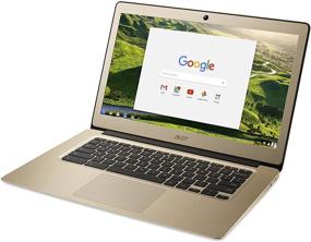 img 1 attached to 💻 Acer Chromebook 14, Gold Aluminum, 14-inch Full HD, Intel Celeron N3160, 4GB LPDDR3, 32GB Storage, Chrome OS (CB3-431-C0AK)