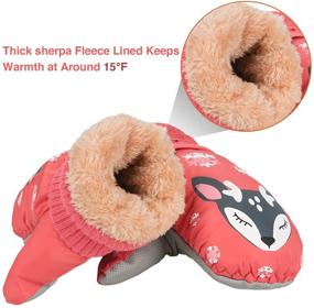 img 2 attached to 🧤 Miaowoof Toddler Waterproof Thinsulate Mittens: Essential Cold Weather Accessories for Boys