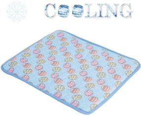 img 2 attached to 🐶 SEIS Dog Ice Pad Ice Silk Cats Kennel Mat Pet Cooling Pad Summer Cool Bamboo Mat Breathable Pad" - Optimized Product Name: "SEIS Cooling Pad for Dogs and Cats - Ice Silk Kennel Mat, Bamboo Summer Cool Mat - Breathable & Refreshing