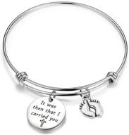 bnql carried bracelet footprints silver logo