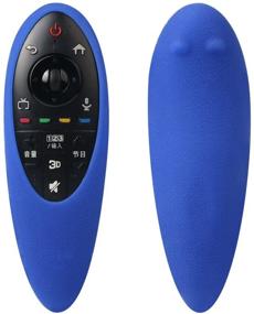 img 2 attached to 📺 SIKAI Silicone Remote Case for LG AN-MR500 Magic Remote: Flexible, Shockproof, Washable Cover with Lanyard for LG 3D Smart TV - Blue