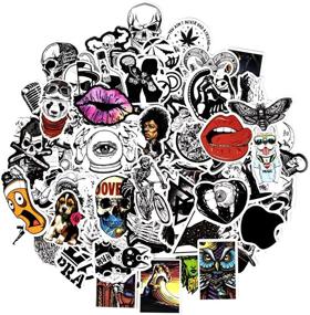 img 4 attached to 🛵 Retro Poster Motorcycle Girl Personality Stickers: 200pcs Waterproof Laptop, Motorcycle, Skateboard and Luggage Decals